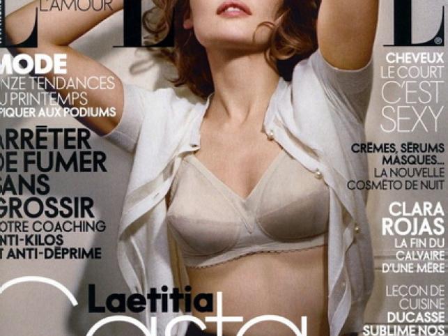 Styczniowe wydanie francuskiego "Elle" i Leticia Casta