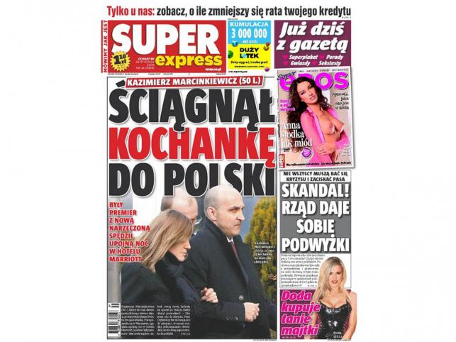 Marcinkiewicz w Warszawie z nową kobietą