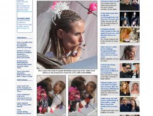 Heidi Klum pali w ciąży, w sukni ślubnej