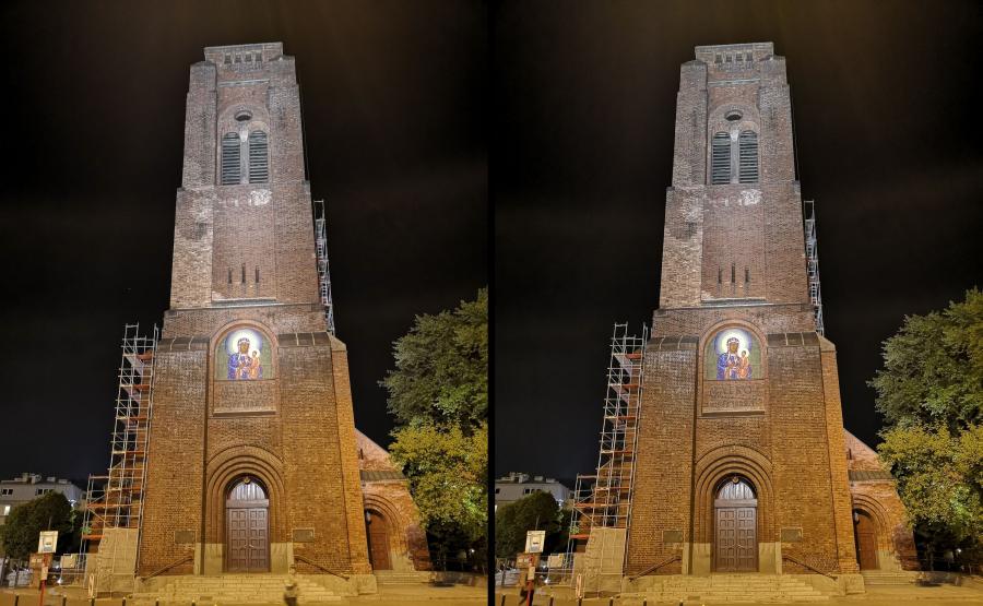 Huawei P20 Pro. Lewe zdjęcie z AI, prawe bez
