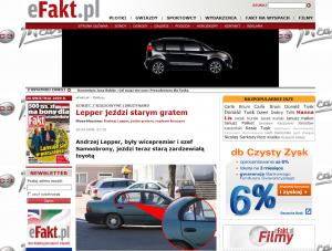 Lepper jeździ zardzewiałym gratem