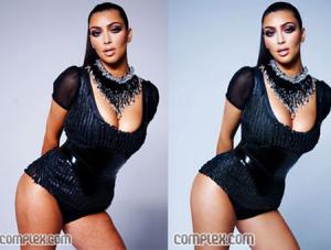 Oto, jak Kim Kardashian poprawiała się w photoshopie