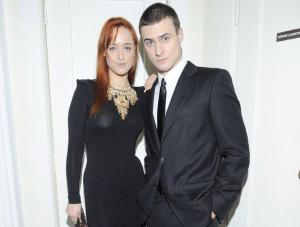 Matylda Damięcka z bratem