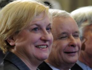 Na pierwszym planie Anna Fotyga