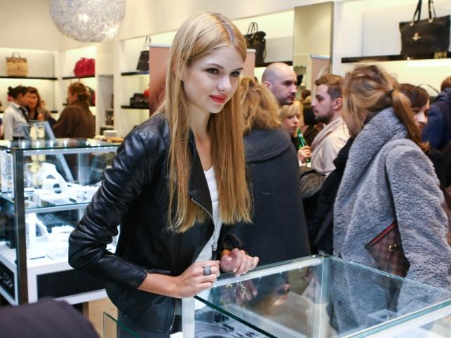 Olga Kaczyńska na prezentacji nowej biżuterii Guess.