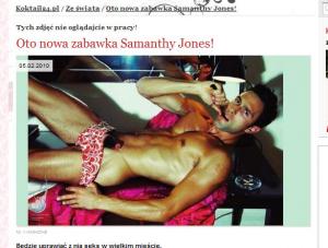 Oto nowa zabawka Samanthy Jones!