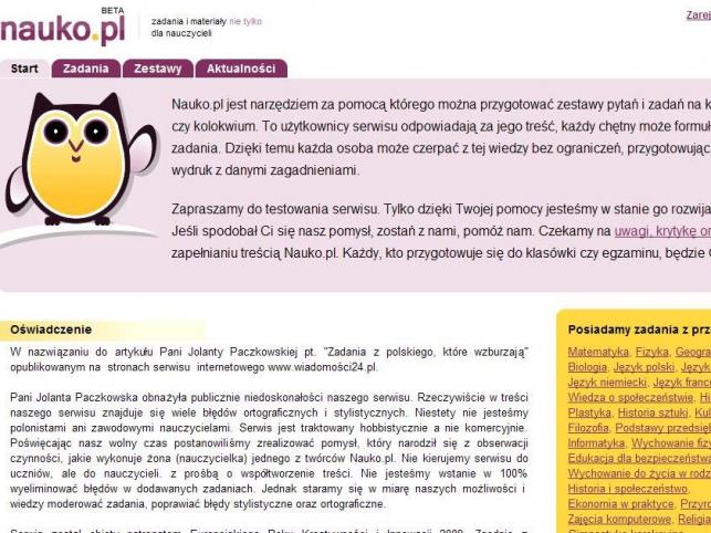 "Byki" na portalu dla nauczycieli