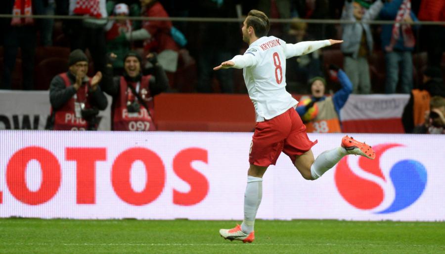 Grzegorz Krychowiak po strzeleniu bramki