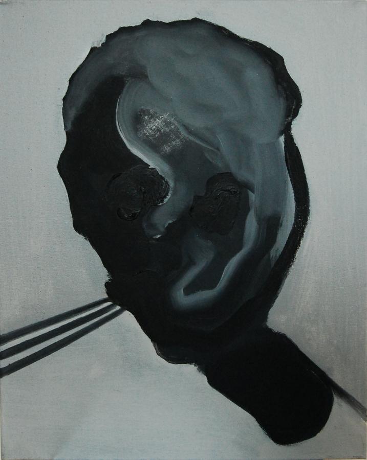 "Szkice do portretu 12", Cezary Bednarczyk, olej na płótnie, 50x40 cm