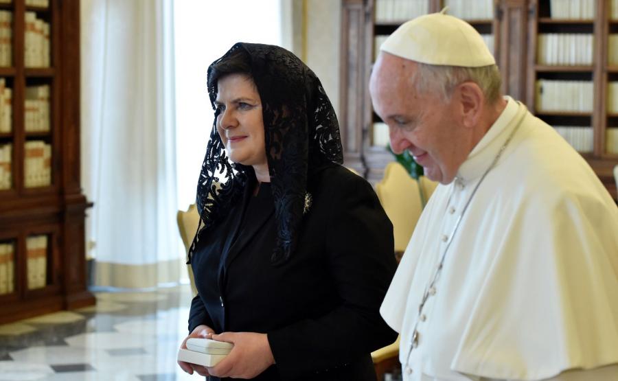 PAPIEŻ FRANCISZEK PRZYJĄŁ PREMIER SZYDŁO