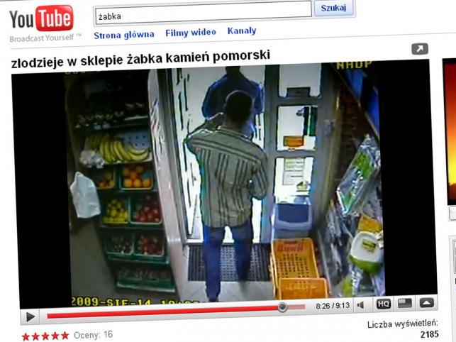 Właściciel "Żabki" szuka złodziei na You Tube